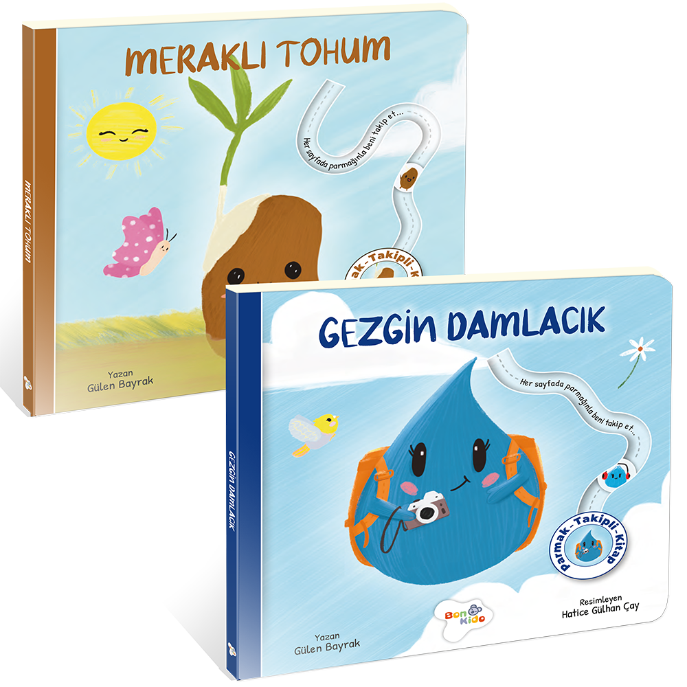 Parmak Takipli Hikaye Kitapları Gezgin Damlacık, Meraklı Tohum